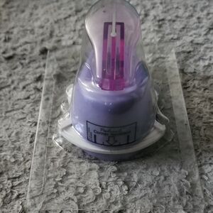 Purple Corner Necklace card punch